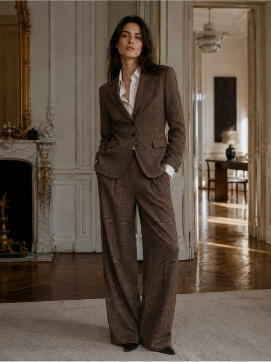Zara Jackets & Blazers - Checkered Blazer/Pants set Size M